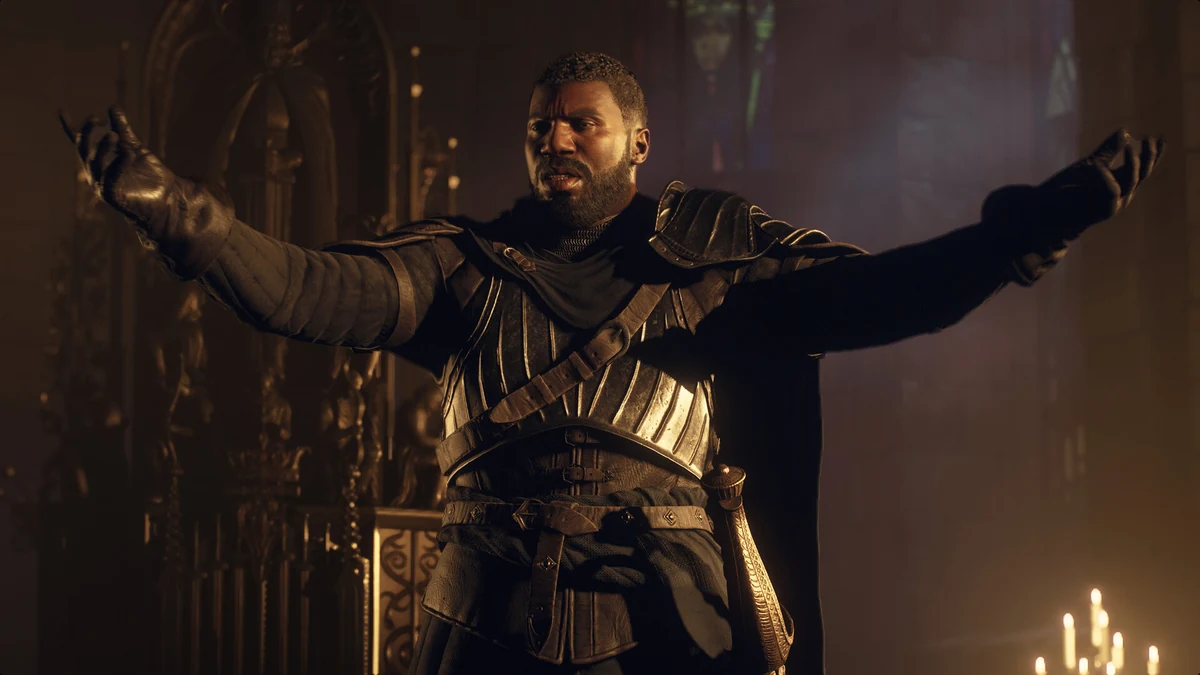 Official screenshot of Captain Brant during a Vernworth investigation