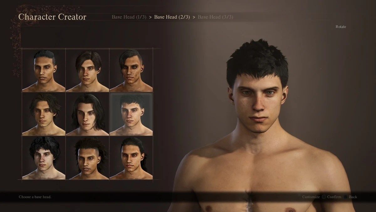 Official Character Creator interface screenshot