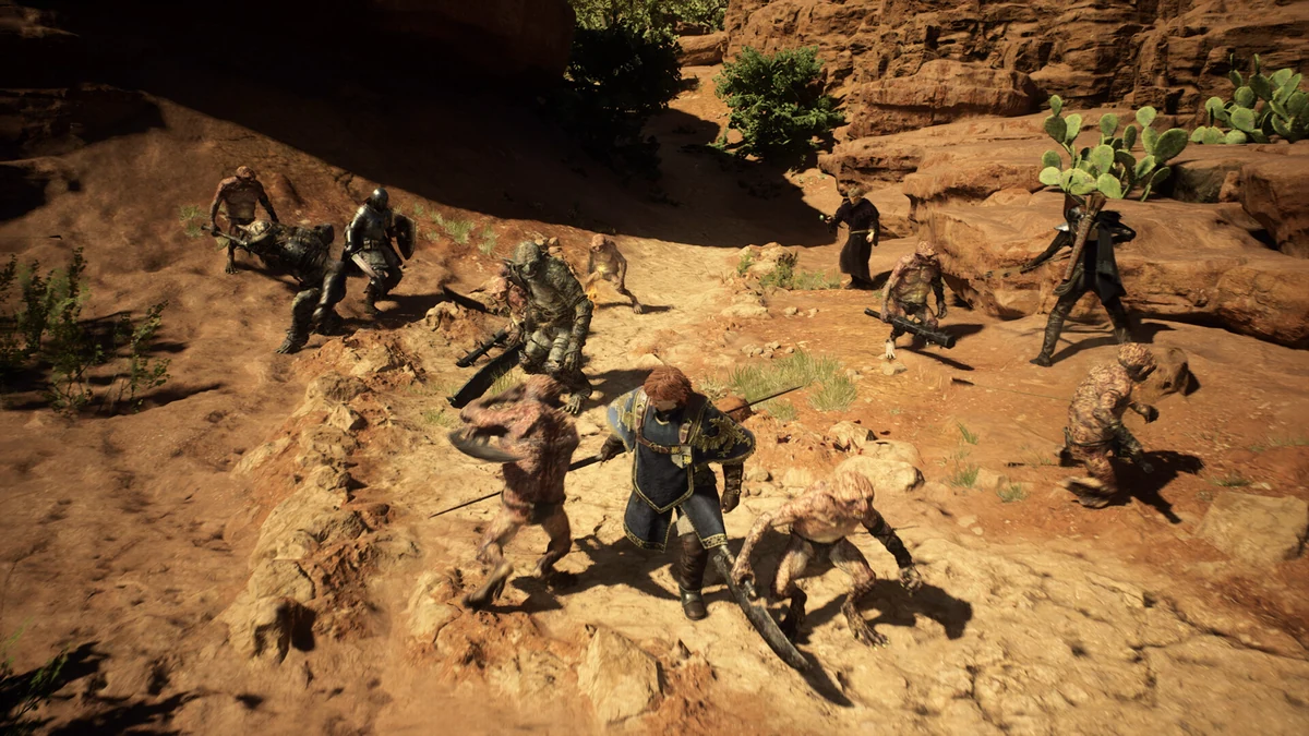 Official party-combat screenshot used for modding context