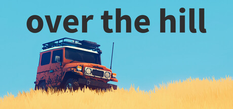 Official over the hill Steam header showing a vintage off-road vehicle in yellow grass