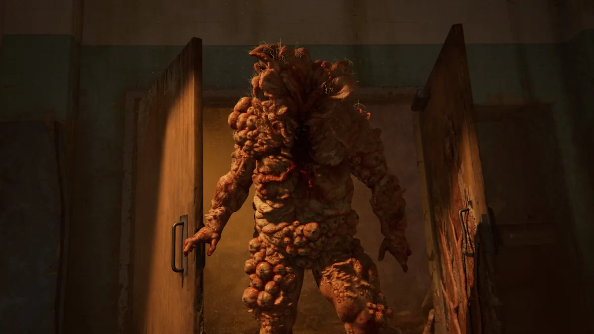 An infected enemy in The Last of Us Part I